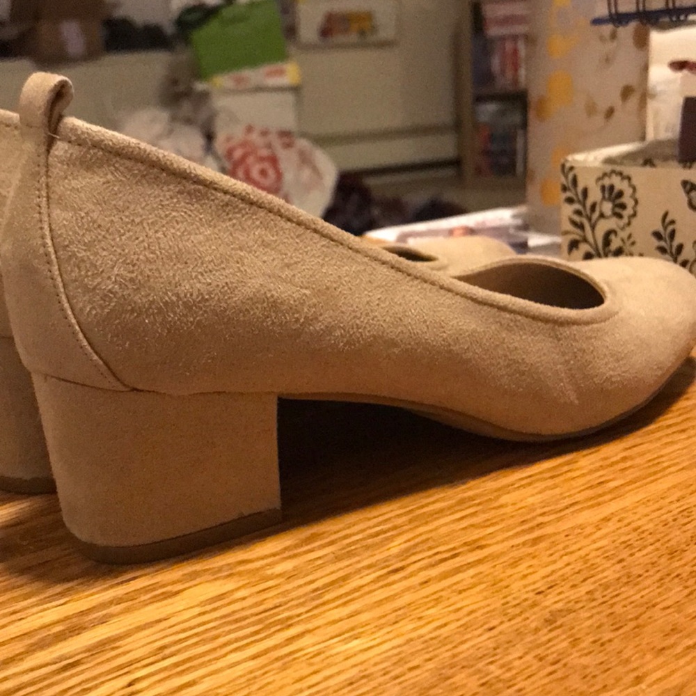 Tan Thick Heels